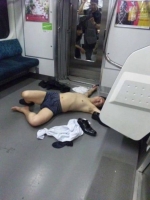 Sleeping On The Subway 24
